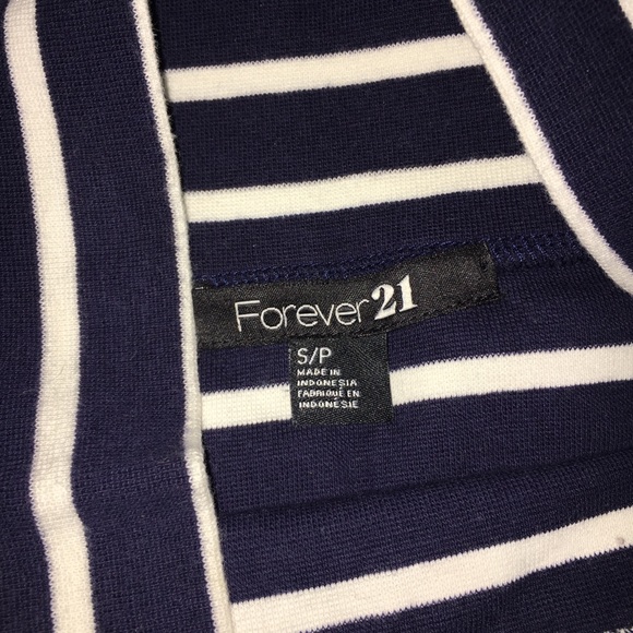 Forever 21 Navy Striped Skirt - Picture 4 of 6